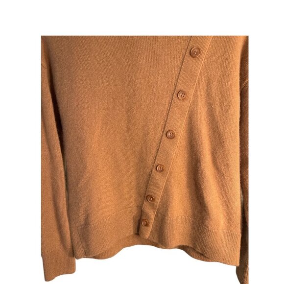 Summersault Cashmere Wool Blend Asymetrical Button Warm Sweater Size Small EUC - Picture 2 of 7